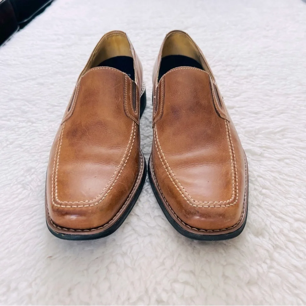 Dr Scholls brown Leather Slip On/Loafers Shoes Size 9.5 D
